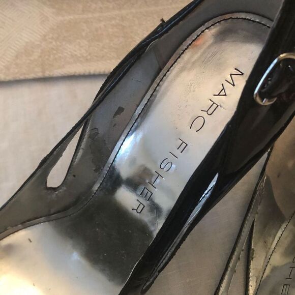 Mark Fisher Black patent leather pumps size 7.5. - Picture 2 of 12